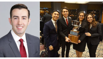 Loyola Moot Court Team holding trophy
