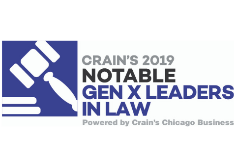 Crain's 2019 Notable Gen X Lawyers in Law logo