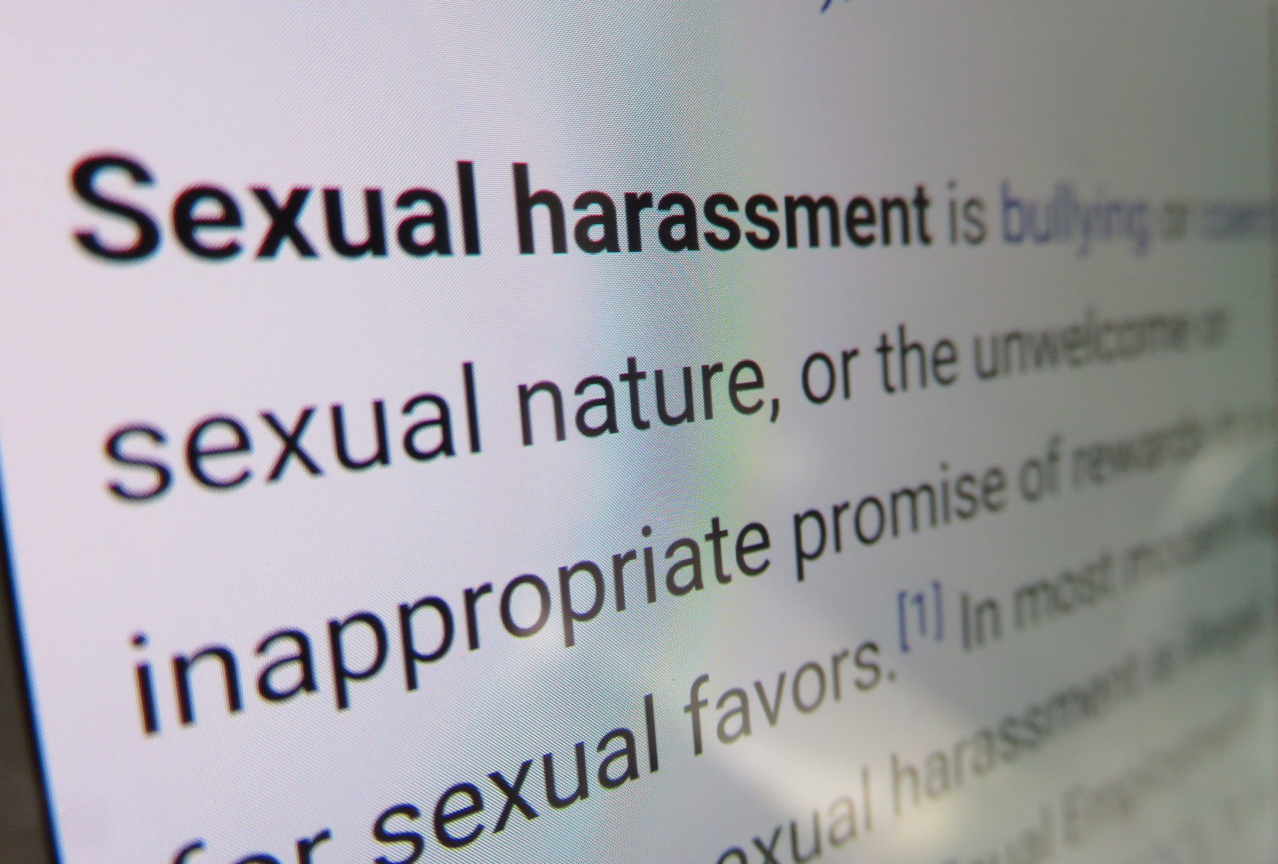 Sexual harassment definition