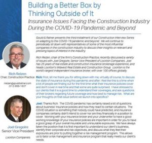 Image of Insurance Issues Facing Construction Industry during COVID-19 brief