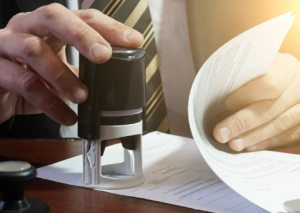 Trademark paperwork approval