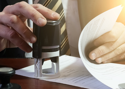 Trademark paperwork approval