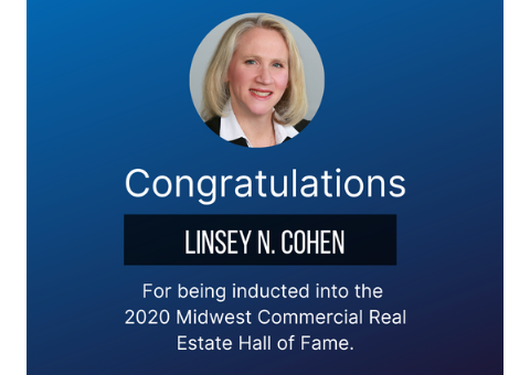 Linsey Cohen inducted into 2020 Midwest Commercial Real Estate Hall of Fame