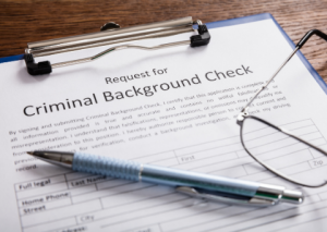 Request for Criminal Background Check form