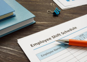 Employee Shift Schedule Chart