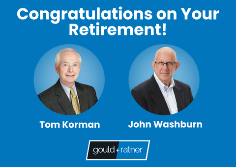 Congratulations Tom Korman and John Washburn on retirement