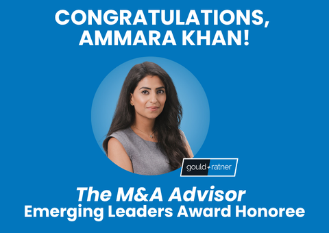 Ammara Khan named an M&A Advisor Emerging Leaders Award honoree